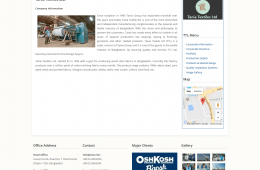 Company Page - Professional Web Design and Development Project by Revelation BD for A Hossain Group