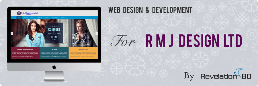 Professional Buying House Company Web Design and Development Project by Revelation BD for RMJ Design