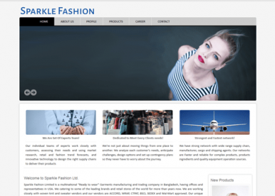Best Garments Buying House Website Design and Development Project by Revelation BD in Bangladesh for Sparkle Fashion Ltd